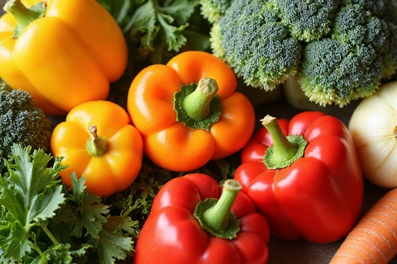 Zdjęcie przedstawiające różnorodność warzyw